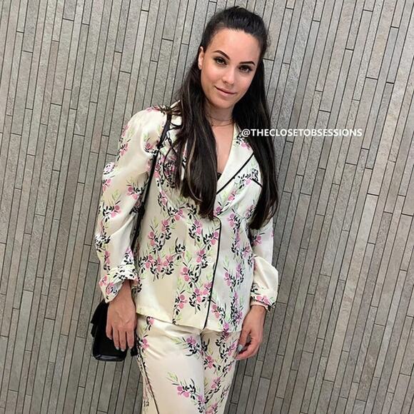 ZARA Flowy Pajama-Style Printed Blouse NWT - Picture 8 of 16